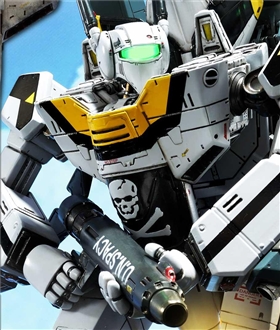 Robotec-Saga-VF-1S-Skull-Leader-Battloid-Mode-Prime1Studio