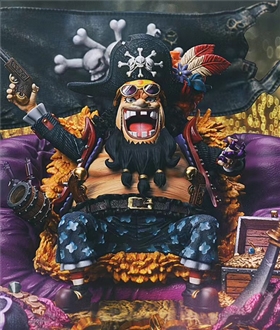 Black Beard on Throne – One Piece
