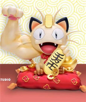 Muscle Meowth Fortune Cat  – Pokemon