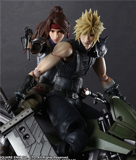 Final Fantasy VII Remake PLAY ARTS Kai Jessie, Cloud & Bike SET