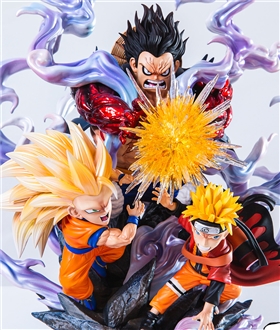 Luffy & Goku & Naruto - ONE PIECE Dragon Ball Naruto