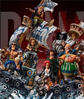 Shanks Crew with Boat – One Piece