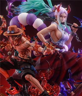 Yamato & Portgas D. Ace with LED - ONE PIECE 1/5