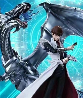 Seto Kaiba & Blue Eyes White Dragon - Yu Gi Oh!