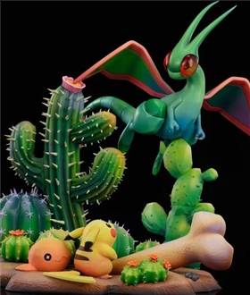 Flygon & Trapinch & Pikachu - Pokemon