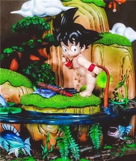 Kid Goku Fishing - Dragon Ball