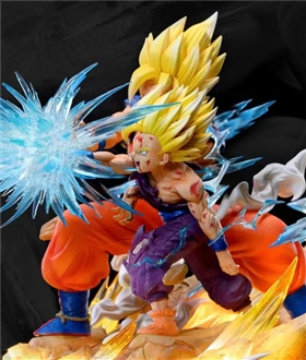 Son Gohan & Son Goku's Kamekameha with LED - Dragon Ball