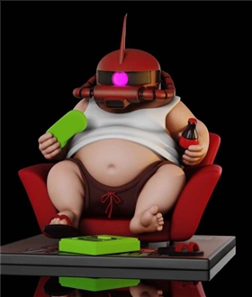 Fatty Series 02 MS-06S Zaku II - Mobile Suit Gundam SEED