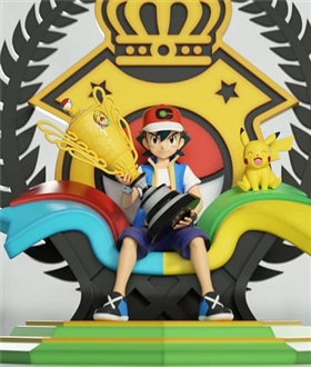 Champion Throne Ash - Pokemon