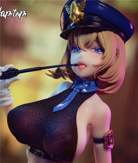 Real Clothes Vice City Female Police Officer Chasing Eye 1/6