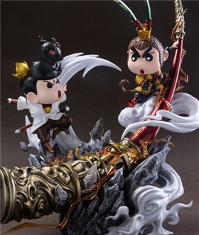 Shin-chan cos Wukong vs Toru Kazama cos Erlang Shen