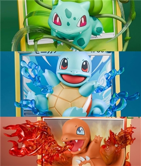 Kanto Starter Pokemon Coming Out From Pokemon Card