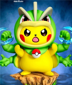 Pikachu cos Machamp - Pokemon