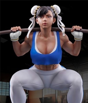 Chunli Weightlifting - Street Fighter