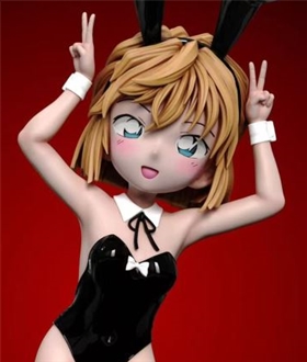 Haibara Ai cos Bunny Girl 1/6