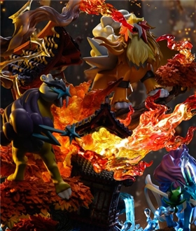 Legendary Beast Pokemon Entei & Raikou & Suicune