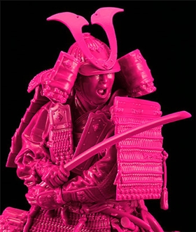 PLAMAX 1/12 Kamakura Period Armored Warrior: Pink Color Edition