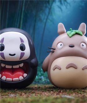 Tumbler Tortoro and No-face Man - Studio Ghibli