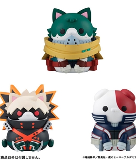 MEGA CAT PROJECT My Hero Academia Giant HeroAca Nyanko - Izuku Midoriya & Katsuki Bakugo & Shoto Todoroki