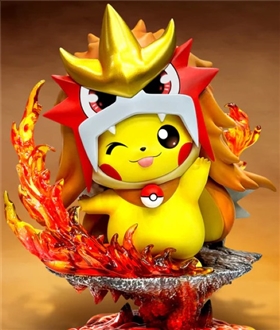Pikachu cos Three sacred - Pokemon