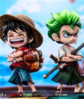 Q ver Luffy & Sanji & Zoro - One Piece