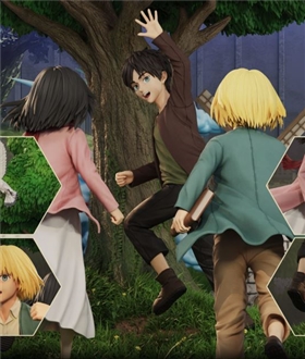 Running to the tree on the hill - Attack on Titan