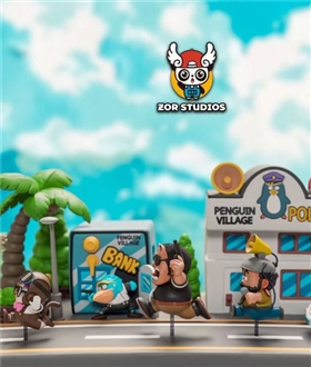 Arale Running Penguin Village Part 2