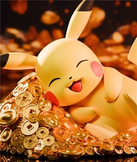 Lying down Pikachu - Pokemon