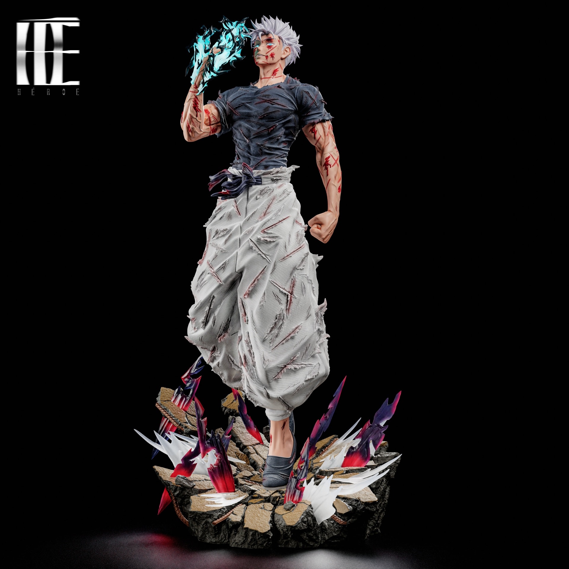 Hero Collectibles - Battle Damaged Gojo Satoru - Jujutsu Kaisen