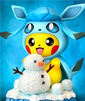 Pikachu cos Glaceon - Pokemon