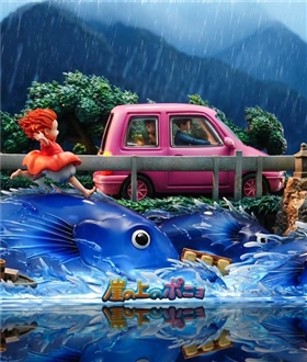 Running Ponyo and Sosuke