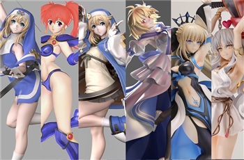 ตัวอย่างบางส่วนของฟิกเกอร์ที่เตรียมนำไปวางโชว์ในงาน Wonder Festival 2023 Winter